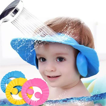 Регулируеми бебешки душ капачки Детски шампоан шапка измиване на косата баня щит водоустойчив ухо защита на очите козирка капачка
