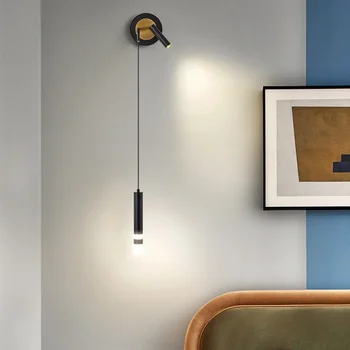 Nordic LED лампа за стена 5W 3W свещи светлини полилеи и осветление на прожекторите Домашен декор за хол спалня Хотелски стаи