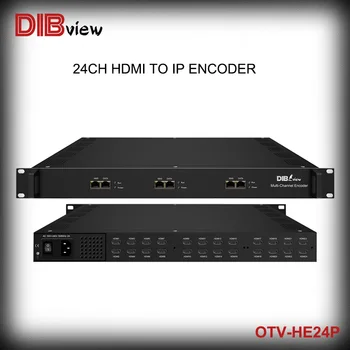 Full HD 1080p 24 Ch към IPTV ASI H264 MPEG4 IP MPTS SPTS Кабелна телевизия Цифров видео енкодер