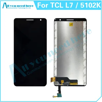 100% тест за TCL L7 5102 5102K LCD дисплей сензорен екран дигитайзер събрание ремонт части замяна