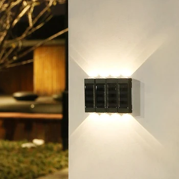 4PCS Външни LED светлини за декорация на градината Балкон двор улица стена лампа декор градинарство светлина