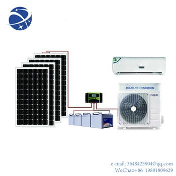 Слънчев климатик Производител12v извън мрежата слънчев климатик с батерия слънчева енергия система за работа на климатика