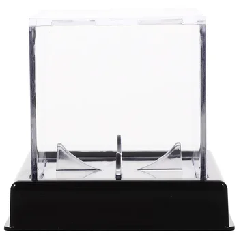 Украсете бейзболна кутия за съхранение Пластмасови бейзболни топки стойка акрилна прозрачна витрина
