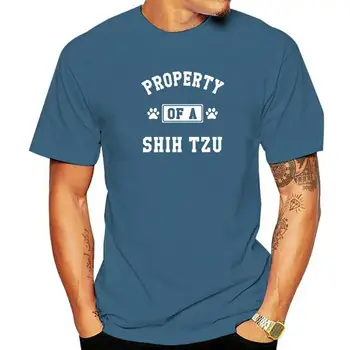 Собственост на Ши Дзъ Смешни Shih Tzu любовник риза подарък Топ тениски парти отстъпка памучни върхове & тройници персонализирани за мъже