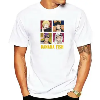 Banana Fish Tshirt Hip Hop Graphic T Shirts Casual Tee Shirt for Men Round Neck Short Sleeve T-Shirt Tops Men Women Tshirt