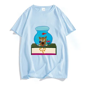 Kitanoo Takeshii T Shirts 100% памук мъжки карикатура графичен тениска за лятото удобни меки ежедневни тениски мъжки O-образно деколте