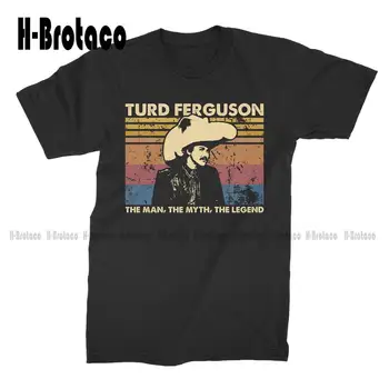 Turd Ferguson Човекът Митът Легендата Реколта ретро унисекс тениска T риза памук открит прости реколта случайни тениски