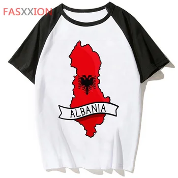 albania t shirt t-shirt tshirt men harajuku clothing streetwear male hop tee top hip funny for