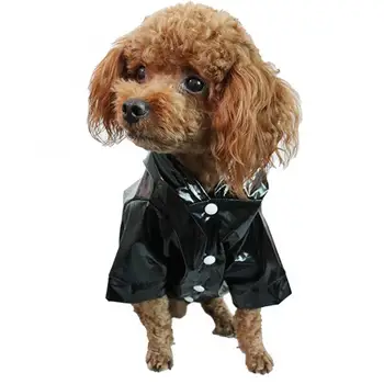 Нов стил трайно куче домашен любимец кученце отразяващ водоустойчив дъждобран плюшено кученце с качулка яке палто домашни любимци малки големи кучета дрехи 2021