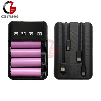 18650/18700/20700/21700 Батерия DIY Power Bank Case Charge Storage Box Shell USB / Micro / TYPE-c Бързо зареждане за смартфони 5V