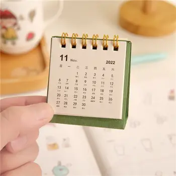Календар 2024 Нов мини настолен календар Прост и висок външен вид Календар Декорация на работния плот Офис