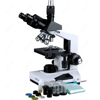 LED биологично съединение микроскоп--AmScope доставя 40X-1600X LED тринокулярен биологичен комбиниран микроскоп