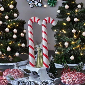 Надуваеми коледни бонбони тръстика стик балони Весела коледна украса за дома 2023 Коледа Navidad Natal подаръци Нова година 2024