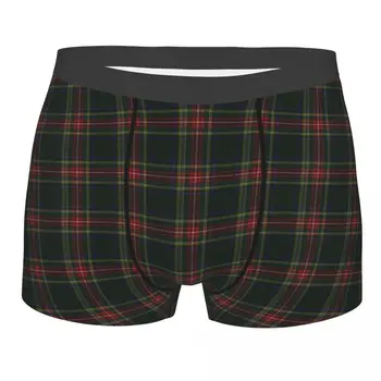 Stewart Black Tartan Boxer Shorts Men 3D Print Male Breathbale Scotland Scottish Art Underwear Panties Briefs