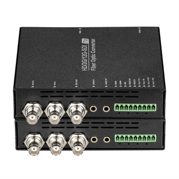12G SDI оптичен удължител SDI видео аудио данни оптичен предавател приемник
