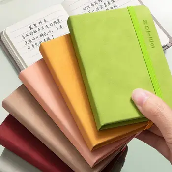Мини A7 дневен ред книга преносим PU кожа бележник творчески джобен бележник да се направи списък дневник офис студенти бележник канцеларски материали