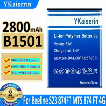YKaiserin батерия B1501 2800mAh За MTC 874FT MTS 874 FT 4G LTE Wi-Fi Poytepa WIFI рутер Hotspot модем Bateria + проследяване