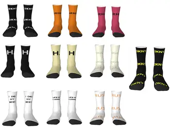 Black H Чорапи Популярна дума Персонализирани ретро чорапи Зимни чорапи против хлъзгане Жени Скейтборд меки дишащи чорапи