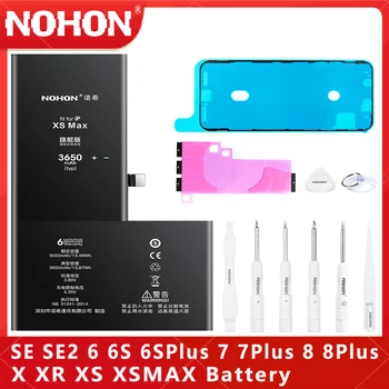 NOHON батерия за iPhone 6 6S 7 8 Plus X XR XS MAX XSMAX SE SE2 6S Висококачествен заместител литиево-полимерен мобилен телефон Bateria