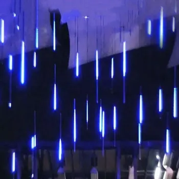 4 бр. LED метеоритен дъжд Коледа LED низ Венец празник лента светлина водоустойчива фея светлина за градина улица декорация ново