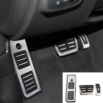  неръждаема стомана автомобил спорт крак почивка гориво спирачка педал табела капак комплект за Audi A6 S6 C8 2018 - 2020 Аксесоари за кола