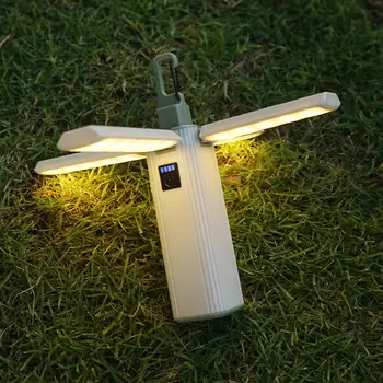 Bright Camping фенерче Универсален четирилистен сгъваем къмпинг светлина акумулаторна Led фенер с тип-c бързо за открито