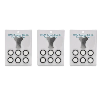 Hot 21Pcs Mist Maker комплект за поддръжка, керамичен диск керамичен диск ключови резервни части комплекти за мъгла машина