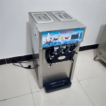  Напълно автоматична домакинска плодова машина за 3 вкуса мека сервира сладолед машина