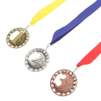 Декоративен медал спортна игра висящ медал кръг награда медал с лента