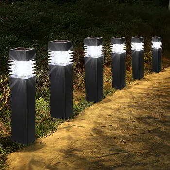 Слънчеви градински светлини LED слънчева пътека светлини на открито IP65 водоустойчив пейзаж осветление декор за задния двор пешеходна алея алея