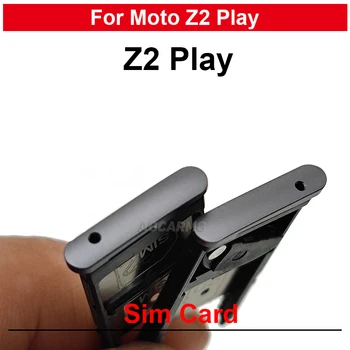 Dual SIM карта за Motorola Moto Z2 Play Sim тава притежателя гнездо слот ремонт резервни части