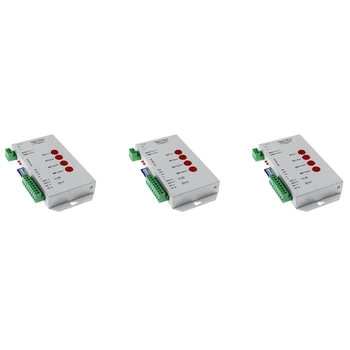 3X RGB LED контролер T1000S SD карта 2048Pixels контролер за WS2801 WS2811 WS2812B SK6812 LPD6803 DC5-24V