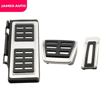 Jameo Auto неръждаема стомана LHD педали за кола Капак за защита на педала на газта за Audi SQ2 2018 - 2022 Резервни части