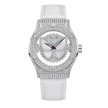 UTHAI H158 Дамски часовници светлина луксозна автентична мода кварцов часовник водоустойчив 360 ° въртене женски кух ръчен часовник