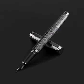 Високо качество фонтан мастило писалки за писане на мъжки луксозни писалка трайни фонтан калиграфия елегантен писалка метална дръжка GB13