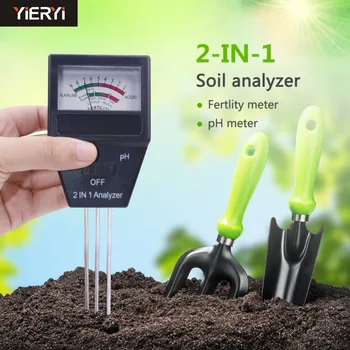 Нови градински инструменти 2 в 1 почва PH метър & тестер за плодородие с 3 сонди идеален инструмент за градинарство Безплатна доставка
