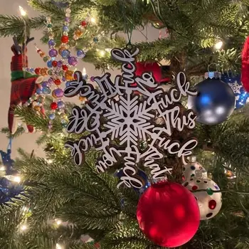 Висулка снежинка орнаменти нови висящи дърво Коледа снежинка декорации коледно дърво висящи декор фестивал