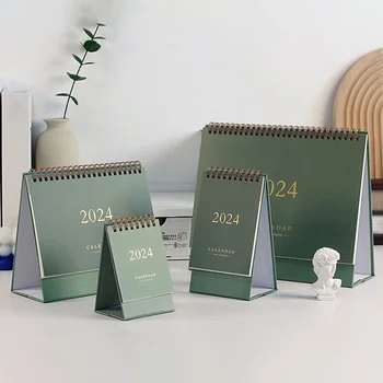 2024 Настолен календар Morandi 365 дни за изпълнение Месечен дневен плановик Coil календар книга Корейски канцеларски материали Консумативи за домашен офис