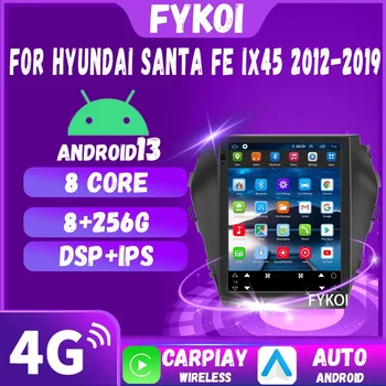 Автомобилно радио за Hyundai Santa Fe IX45 2012-2019 CarPlay Android Auto Automotive Multimedia Tesla Style Bluetooth 4G WIFI GPS