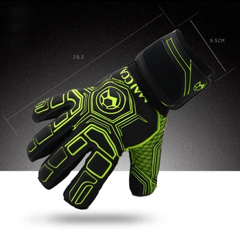 4MM латексови вратарски ръкавици Защита на пръстите Удебелени футболни вратарски ръкавици Професионални футболни вратарски ръкавици