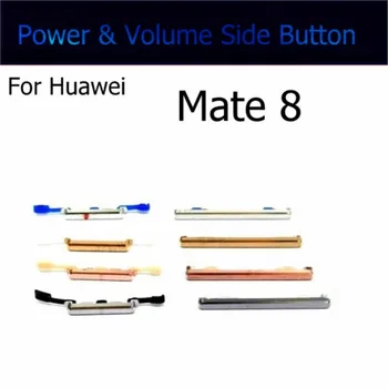  Странични бутони за силата на звука за Huawei Mate 8 ON OFF Контрол на силата на звука на захранването Странични бутони за превключване НАГОРЕ Надолу Резервни части за ремонт