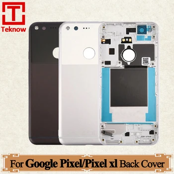 Оригинален заден капак за Google Pixel Back Battery Cover Задна стъклена врата корпус случай за Google Pixel XL батерия Cover Замяна