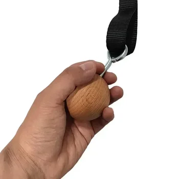 Тренировка катерене ръка пръст укрепване инструмент дръжка дървени дръпнете топка Exerciser сила мускул боулдър нагоре Rock Grip обучение