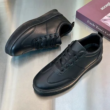 Малки бели обувки 2023 Четири сезона дишащи нови класически обувки за крикет Мъжки ежедневни обувки Студент Нисък топ мода обувки Мъже