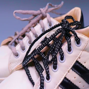 1 чифт 6MM уникални овални връзки за обувки Облекло за мъже и жени Маратонки 2023 Autume Зимни черни сиви унисекс въжета за деца и възрастни Apair