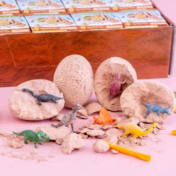 12Pcs Образователни играчки за изкопаване на динозаври Археологически dig събрание модел за деца рожден ден парти благоприятства награди Пината