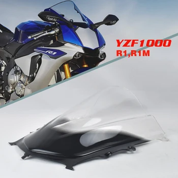 Мотоциклет екран предното стъкло обтекател предното стъкло преграда ветробрани за YAMAHA R1 R1M YZF1000 2015-2018