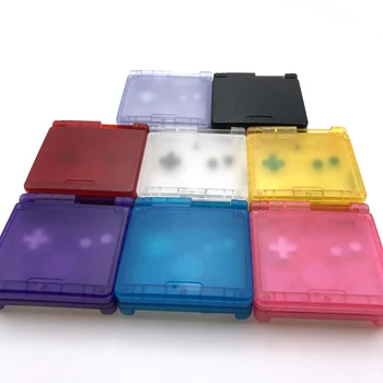 Кристални цветове за GBASP Калъф за игрова конзола Карикатура Пълен корпус Shell за Nintend Gameboy Advance SP прозрачна черупка