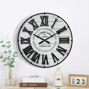 Нов творчески стенен часовник Домашен часовник Стенен часовник Безшумен ретро часовник
