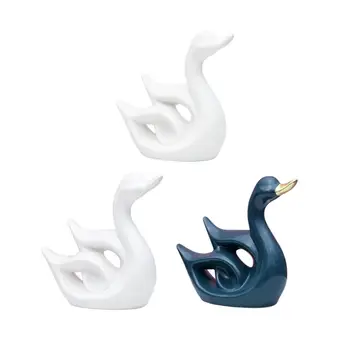 Лебедови фигурки Керамични лебедови орнаменти колекции Модерен за вход лавица декор